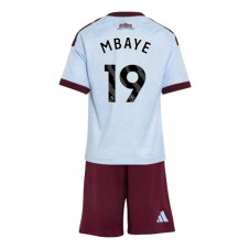 Aston Villa Ibrahim Mbaye #19 Tredjeställ Barn 2026-27 Korta ärmar (+ Korta byxor)